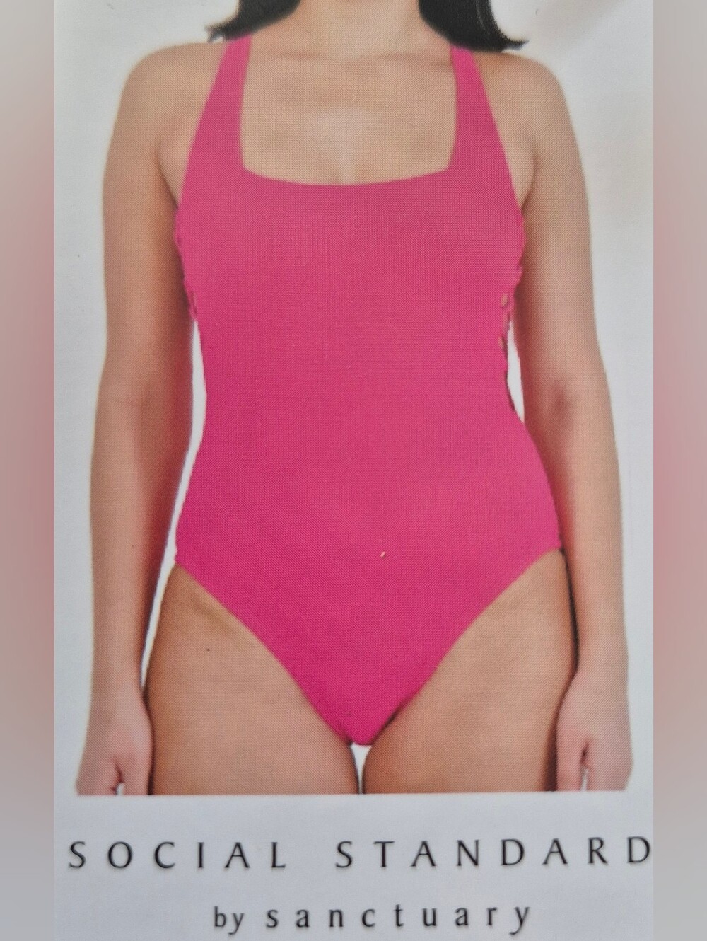 NWT Womens 1 Piece Swimsuit Social By Sanctuary Size M